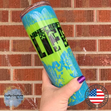 Excited to share this item from my #etsy shop: Minecraft Life tumbler, Glow in the Dark, MADE TO ORDER, Double wall stainless steel https://etsy.me/3uwmKL8 Minecraft Tumbler Ideas, Kids Tumbler, Personal Hygiene, Tumbler Cups Diy, Tumbler Cups, Energy Drink Can, Custom Creations, Red Bull, Favorite Drinks