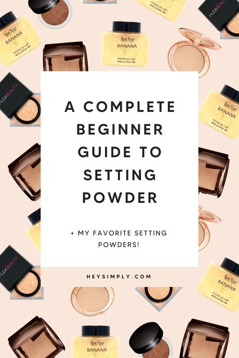 Have you ever noticed that when other girls apply makeup it looks flawless? Like they have an actual filter on their face. Yet somehow, when you apply your foundation – it never looks quite the same? Maybe it looks cakey or easy to smudge? The solution could be easier than you think – it’s time to invest in a great setting powder. Don’t know where to start? Bestie, I got you! #settingpowder #makeup Setting Powders, Baking Makeup, Cheek Contour, Jar Packaging, How To Apply Concealer, Top Skin Care Products, Apply Makeup, Makeup Product, Evening Makeup