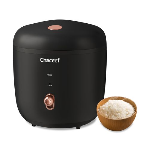 PRICES MAY VARY. 【Multi-use Rice Cooker】 With CHACEEF rice cooker, you can not only cook white rice, but also porridge, oatmeal, cakes, soups, steamed vegetables, etc. This rice cooker can meet your basic daily needs and create unlimited possibilities. 【2-Cups Uncooked Capacity】 The 1.2L mini rice cooker cooks up to 2 cups of raw white rice using a standard 160ml measuring cup, ideal for 1~2 people. The portable size (7" x 7" x 7") doesn't take up much space, making it convenient to store in the Oatmeal Cakes, Small Rice Cooker, Mini Rice Cooker, Rice Maker, Food Steamer, Rice Cookers, Steamer Recipes, Cooking White Rice, Steamed Vegetables