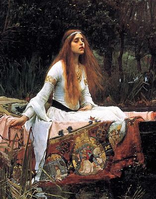 Pre Raphaelite Art: The Lady of Shallot (detail) - John William Waterhouse Designing Fabric, Lady Of Shallot, Waterhouse Paintings, Lady Of Shalott, Pre Raphaelite Paintings, The Lady Of Shalott, Pre Raphaelite Art, Illustration Fantasy, John William Waterhouse