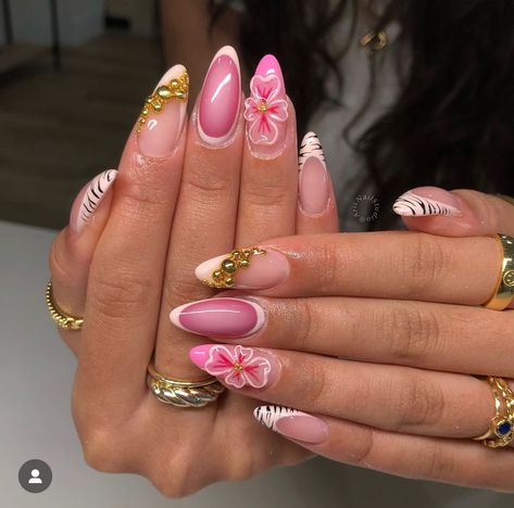 Cute Pink Nail Ideas, Beauty Catalogue, Pink Nail Ideas, Zebra Print Nails, Zebra Nails, Edgy Nails, Girly Acrylic Nails, Classy Acrylic Nails, Short Square Acrylic Nails