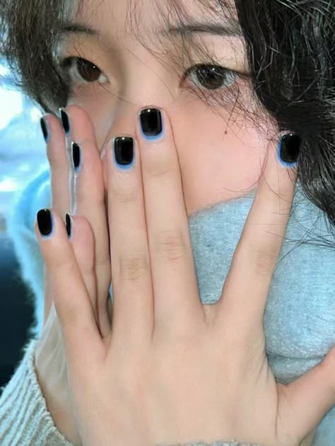 Korean Square Nails, Korean Nails Short Jelly, Japanese Nails Short, Faux Nails, Korean Nails, Dream Aesthetic, Japanese Nails, Nails Short, Fancy Nails