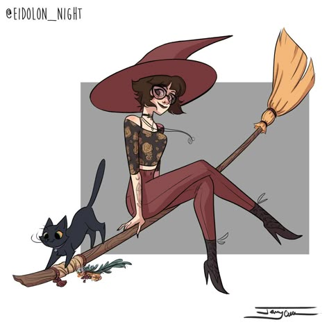 Witch Season, W.i.t.c.h Fanart, Witch Drawing, Witch Characters, Witch Design, Modern Witch, New Cat, Witch Costume, Modern Fantasy