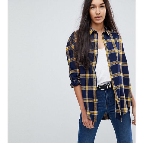 ASOS TALL Oversized Shirt in Navy / Yellow Check (€33) ❤ liked on Polyvore featuring tops, multi, checkerboard shirt, navy blue top, yellow checked shirt, navy checkered shirt and oversized shirt Blue Checkered Shirt, Checkered Top, Navy Blue Shirt, Oversized Tops, Navy Blue Top, Navy Blue Shirts, Asos Tops, Blue Checkered, Checkered Shirt