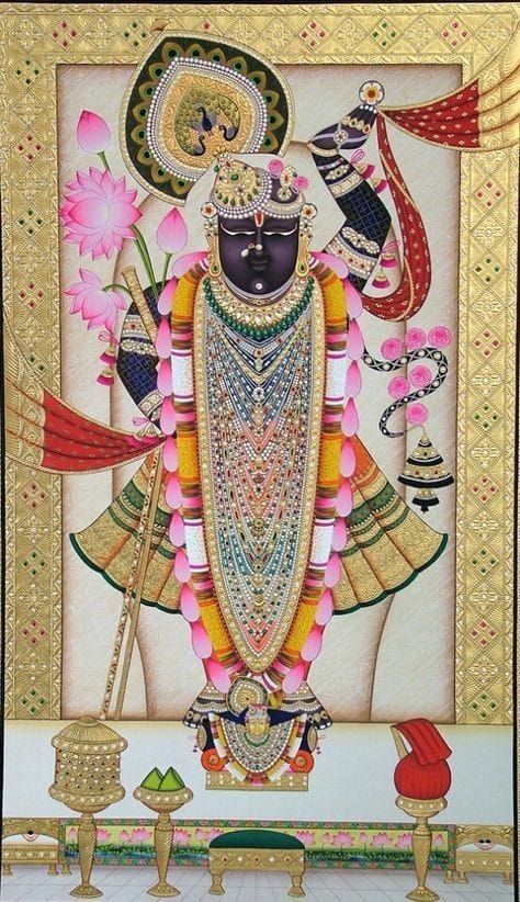 Shrinath Ji Hd Wallpaper, Shrinathji Image Hd, Krsna Art, Shreenath Ji, Shree Nathji, Indian Traditional Paintings, Masala Tea, Pichwai Paintings, Indian Painting