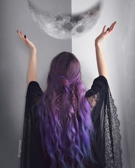 Witchy Hair, Witch Hair, Dark Purple Hair, Fantasy Hair, Pretty Hair Color, Instagram Link, Alternative Hair, Hair Dye Colors, Hair Inspo Color