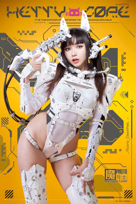 Cat Power, Cyberpunk Girl, Cyberpunk Aesthetic, Cyberpunk Fashion, Body Reference Poses, Cyberpunk Character, Human Poses Reference, Futuristic Fashion, Poses References