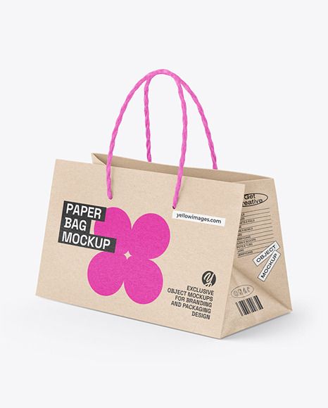 Kraft Paper Shopping Bag Mockup Bag Business Packaging Ideas, Takeaway Bag Design, Friendly Design Branding, Shopping Bag Ideas Packaging Design, Package Bag Design, Packaging Paper Design, Simple Shopping Bags, Simple Package Design, Kraft Bag Design