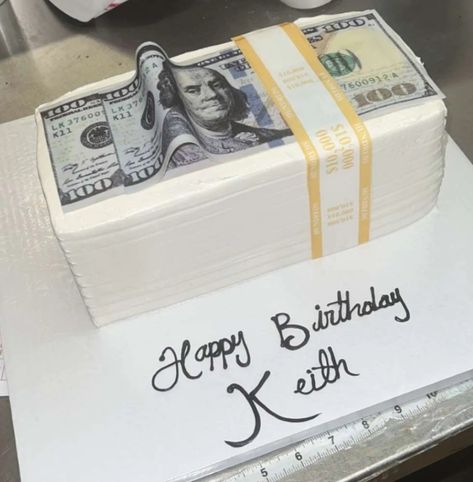 Money Birthday Cake, Jordan Year, Money Birthday, Money Cakes, Cakes Inspiration, Money Cake, 10 Birthday, Arts And Crafts For Teens, Custom Birthday Cakes