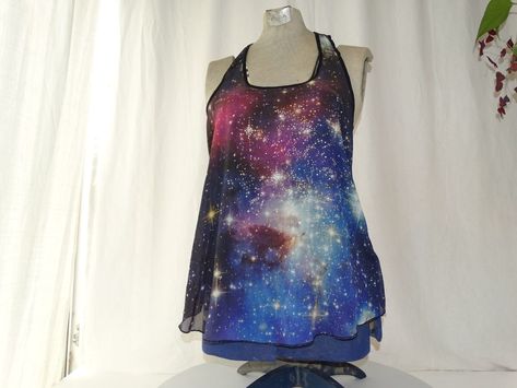 Check out Galaxy Rave Shirt - Universe print with sparkles - Milky Way shirt - SZ: M, the latest item I added on eBay! #eBay #eBaySeller Rave Shirt, Galaxy Outfit, Rave Shirts, Galaxy Shirt, Galaxy Colors, Garage Sale, Brands Outlet, Milky Way, New Item