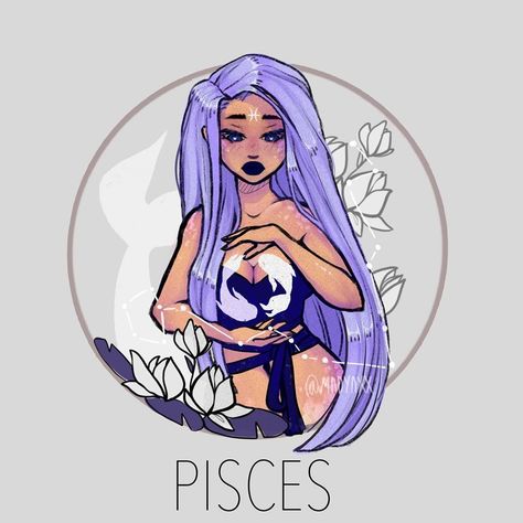 1,421 Likes, 75 Comments - MADYAXX | ILLUSTRATOR (@madyaxx) on Instagram: “{shares and comments highly appreciated!💞} •PISCES•PISCES•PISCES• Here we go, finally pushing…” Pices Art, Pisces Drawing, Zodiac Goddess, Pisces Art, Stars Illustration, Horoscope Art, Pisces Girl, Zodiac Pisces, Zodiac Characters