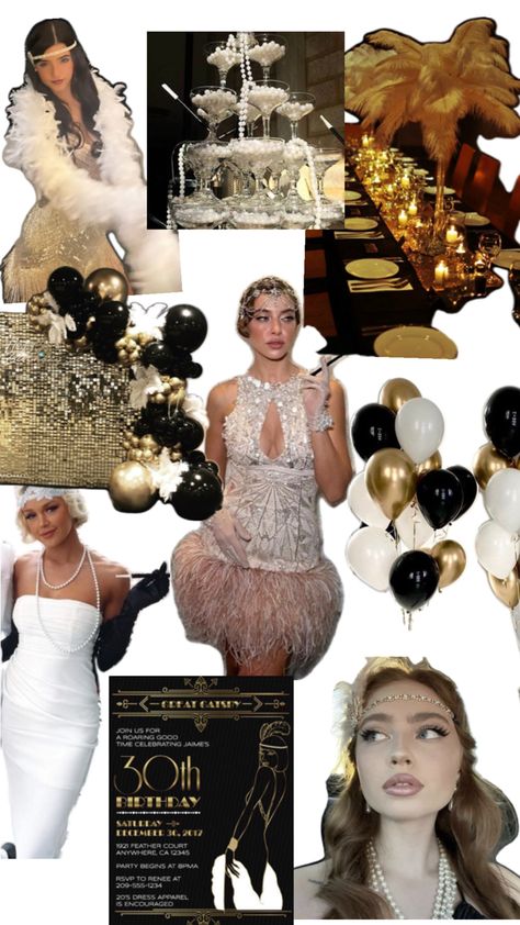 gatsby party 1920s Themed Party, Gatsby Birthday Party, Great Gatsby Theme, 20s Party, 20th Birthday Party, Gatsby Themed Party, Gatsby Theme, Great Gatsby Party, Mystery Party