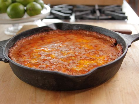 Cheesy Refried Bean Casserole recipe from Ree Drummond via Food Network Refried Bean Casserole, Recipe With Biscuits, Cowboy Casserole Recipe, Cowboy Food, Ree Drummond Recipes, Refried Bean, Cheese Stuffed Chicken Breast, Cheese Stuffed Chicken, Pioneer Woman Recipes