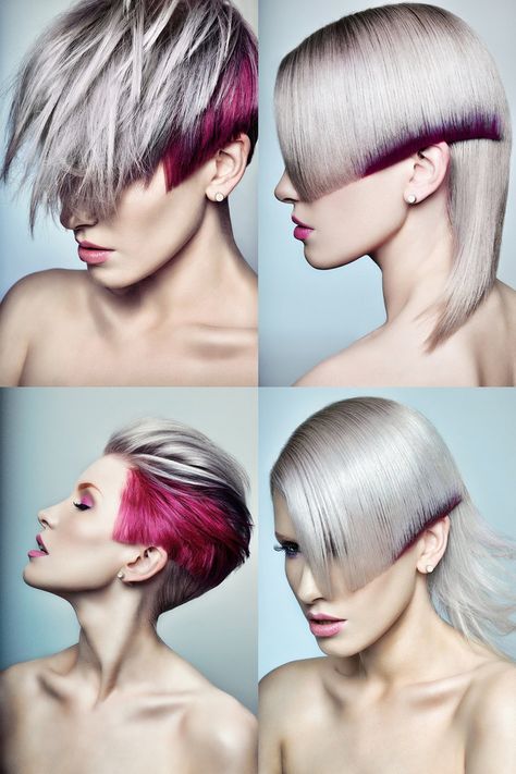 Vidal Sassoon by Ryo-Says-Meow on DeviantArt Vidal Sassoon Haircut, Hair Shots, Vidal Sassoon Hair Color, Competition Hair, Vidal Sassoon, Short Hair Hacks, Creative Hair Color, Corte Bob, Hair Photography