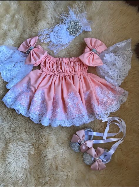 Can be make in other colors * lace may vary * shoes sold separately * headband sold separately Occassion Dress, Baby Doll Shoes, Boy Baptism Outfit, Newborn Fashion, Girls Costumes, Baby Party Dress, Baby Girls Dress, Newborn Baby Dolls