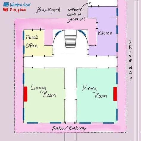 Ahs Coven House, Coven House, New Orleans Mansion, Ahs Coven, American Horror Story Coven, Mansion Floor Plan, Chamber Of Secrets, House Floor, Sims House