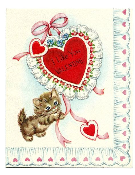 Valentine Card Vintage, Vintage Valentine’s Day Cards, Old Valentines Cards, Vintage Love Notes, Valentines Day Illustration Card, Heart Vintage Illustration, Valentines Bujo, Vintage Valentines Cards Victorian, Valentines Card Template