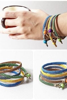 Hemp Bracelet Diy, Cord Bracelet Diy, Cotton Cord Bracelet, Wax Cord Bracelet, Hemp Bracelet, Hemp Jewelry, Color Bracelet, Hemp Bracelets, Pola Gelang