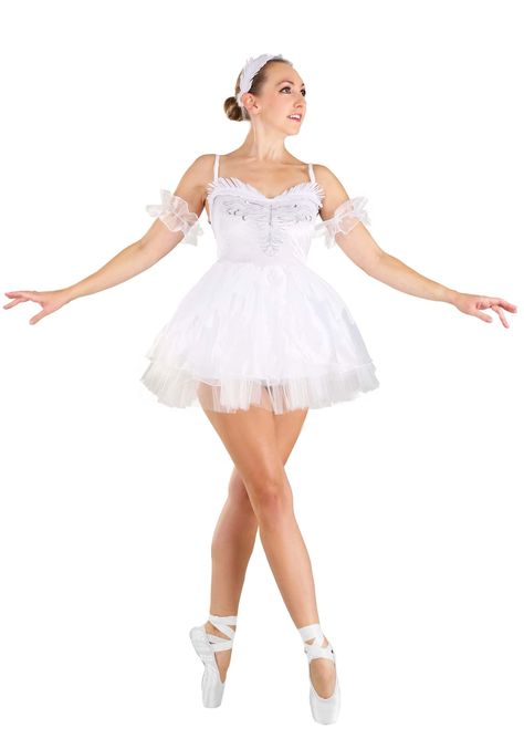 White Swan Halloween, White Swan Costume, Swan Halloween Costume, Swan Halloween, Stretch Velvet Top, Swan Costume, Stretch Velvet Dress, Halloween Club, Ballerina Costume