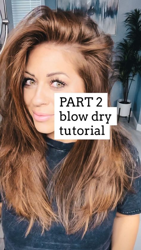 thecallyjones on Instagram: 💋 𝗗𝗢𝗨𝗕𝗟𝗘 𝗧𝗔𝗣 & 𝗦𝗔𝗩𝗘 💋⁣ ⁣ Part 2 of how I blow dry my hair for 𝗩𝗢𝗟𝗨𝗠𝗘!⁣ ⁣ Go watch part 1 if you haven’t yet ⁣ ⁣ 𝗖𝗼𝗺𝗶𝗻𝗴 𝗻𝗲𝘅𝘁 𝗶𝘀 𝗮 𝘁𝘂𝘁𝗼𝗿𝗶𝗮𝗹… How To Blow Dry For Volume, Blow Dry Long Bangs, Front Hair Volume Tutorial, How To Blow Dry Long Layered Hair, How To Blow Dry Front Of Hair, How To Section Hair For Blow Drying, Ways To Blow Dry Your Hair, Lange Le Volume Brush Tutorial, How To Blow Dry Hair For Volume