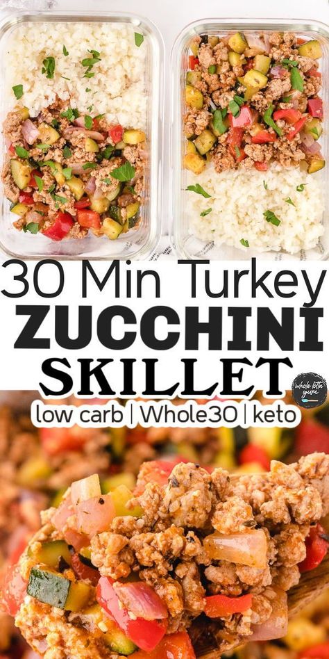 Easy Turkey Zucchini Skillet, Healthy Meal Prep Turkey Meatballs, Low Carb Ground Turkey Crockpot Recipes, Meal Prep For Diabetics Low Carb, Meal Prep For Healthy Liver, Turkey Meat And Broccoli Recipes, Keto Ground Turkey Crockpot Recipes, Ground Turkey Recipes Macros, Low Carb Healthy Recipes Clean Eating