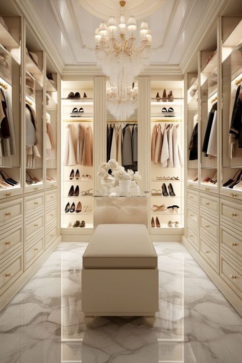 Full Walk In Closet, Walk In Closet Ideas Master Luxury, Walk In Wardrobe Ideas Master Bedrooms, Intentional Decor, A Walk In Closet, Walking Closet, Dream Closet Design, Luxury Closets Design, Dream Life House