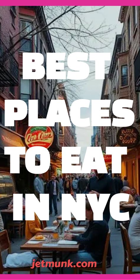 Places to Eat in NYC Fun Nyc Restaurants, Nyc Eats Bucket Lists, Where To Eat In New York City, Places To Eat In New York City, New York Restaurants Manhattan, Where To Eat In Nyc, Best Food In Nyc, Best Restaurants In Nyc, Eat In New York City