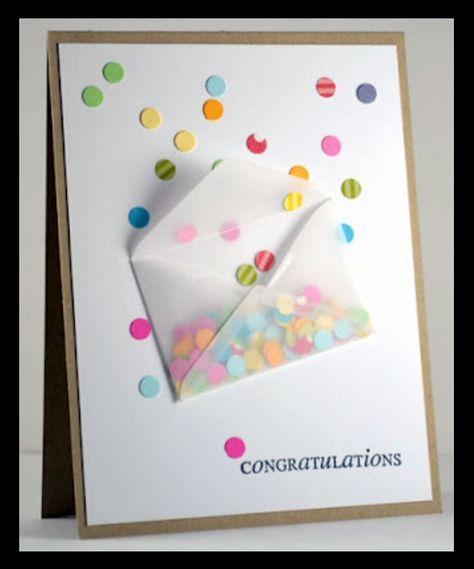 Cards College Sayings, Kartu Ulang Tahun Diy, Confetti Cards, Wedding Congratulations Card, Card Sayings, Mini Envelopes, Graduation Card, Birthday Cards Diy, Graduation Cards