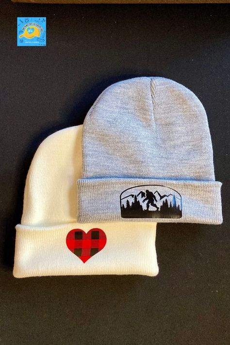 Beenie Hat, Heat Press Projects, Cold Weather Hats, Daisy Petals, Heat Press Vinyl, Hat Ideas, Winter Hats Beanie, Cricut Tutorials, Cricut Maker