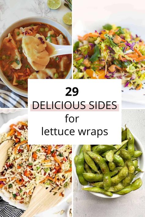 What To Serve With Lettuce Wraps, Sides For Lettuce Wraps, Side Dish For Lettuce Wraps, Sides For Wraps Healthy, Vegan Lettuce Wraps Pf Changs, Lettuce Wraps Pf Changs Recipe, Korean Lettuce Wraps, Ground Turkey Lettuce Wraps, Homemade Egg Drop Soup