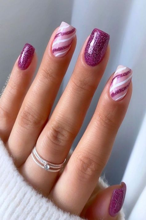 June Nail Designs, Unghie Sfumate, Nails Valentines, February Nails, Fancy Nails Designs, Christmas Gel Nails, Colorful Nails, Cute Gel Nails, Short Acrylic Nails Designs