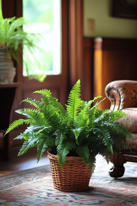 Boston Fern (Nephrolepis exaltata) is a lush and elegant choice for any home! 🌿🏡 With its feathery, arching fronds and rich green color, this plant is a delightful blend of beauty and sophistication. Quick to thrive in humid environments and bursting with air-purifying benefits, Boston Fern is perfect for creating a fresh and vibrant indoor oasis. 🌱✨ #BostonFern #NephrolepisExaltata #IndoorPlants #EasyCare #AirPurifying #GreenHome #PlantLover Indoor Bushy Plant, Nephrolepis Exaltata, Indoor Ferns, Houseplants Decor, Potted Ferns, Plant Vegetables, Indoor Oasis, Houseplants Low Light, Green Gardens