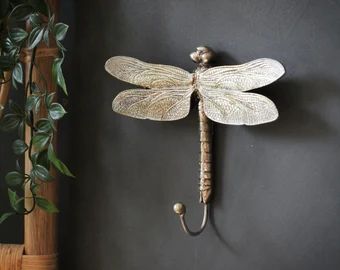 SophieMacBain - Etsy Octopus Candle Holder, Eccentric Decor, Dragonfly Decor, Clothes Pegs, Pot Hanger, Coat Hooks, Winter Coats, Wall Hooks, Gold Finish