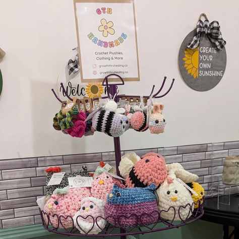 ✨ Exciting News! ✨ I'm thrilled to announce that my handmade crochet items are now available @4goodvibesma in the Burlington Mall! 🎉 Right now, you can find an array of adorable plushies and scrunchies beautifully displayed on a stunning purple stand, reminiscent of a classic TY beanie baby display. 💜 Having my products in a mall or retail store has been a dream for the past two years. Thanks to your incredible support, this dream is now a reality. 🙏 With so many unethically made crochet ... Adorable Plushies, Making Dreams Come True, Scrunchie Styles, Maximalist Style, Crochet Items, Beanie Baby, Crochet Art, Ty Beanie, Exciting News