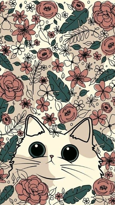 Cat Phone Wallpaper, Wallpaper Cat, Aesthetic Cat, Animale Rare, Haiwan Peliharaan, Cool Wallpapers Art, Pretty Wallpapers Backgrounds, Kawaii Wallpaper, Cat Wallpaper