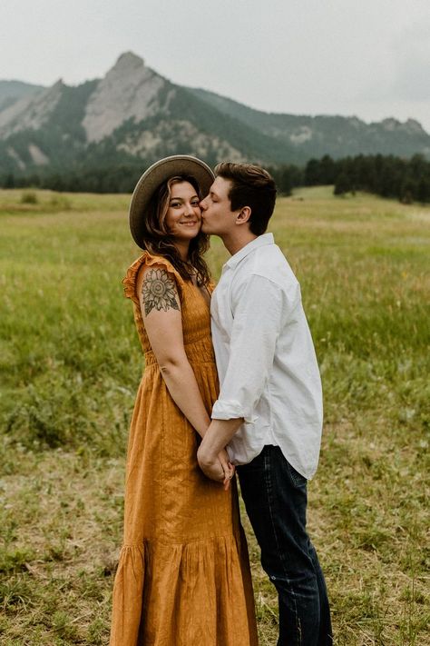 An engaged couple at Chautauqua Park in Boulder, CO Boulder Co, Engagement Portraits, Engagement Pictures, Bouldering, Engagement Session, Engagement Photos, Couple Photos, Photography