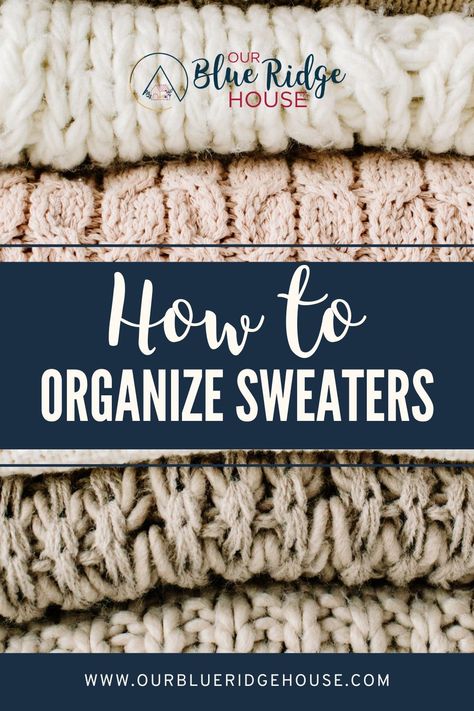 20 Best tips for organizing and storing sweaters #organizing #sweaters #closet Walk In Closet Sweater Storage, Small Closet Sweater Storage, Sweater Boxes Closet, Organize Sweatshirts In Closet, Sweaters Storage Ideas, Sweaters In Closet Organizing, Organizing Sweaters In Closet Shelves, Sweater Organizer Closet, Organizing Sweatshirts In Closet