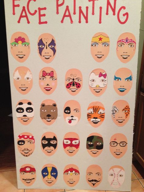 Carnaval Man, Easy Face Painting Designs, Easy Face Painting, Festival Face Paint, Paint Charts, Face Painting Tutorials, Festival Face, Face Template, Face Painting Easy