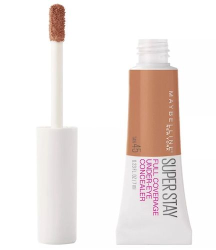 This New Drugstore Under-Eye Concealer Actually Makes Your Skin Look Younger Than Ever   - SHEfinds #beauty #makeup Best Full Coverage Concealer, Concealer Maybelline, High Coverage Concealer, Drugstore Concealer, Maybelline Concealer, Maybelline Instant Age Rewind, Hide Dark Circles, Maybelline Superstay, How To Apply Concealer