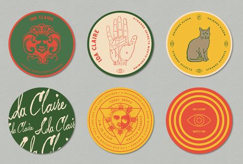 Ida Claire | Tractorbeam® Imprimibles Harry Potter, Design Café, Coaster Designs, Coaster Design, Graphic Design Branding, 로고 디자인, Brand Packaging, Identity Design, Grafik Design