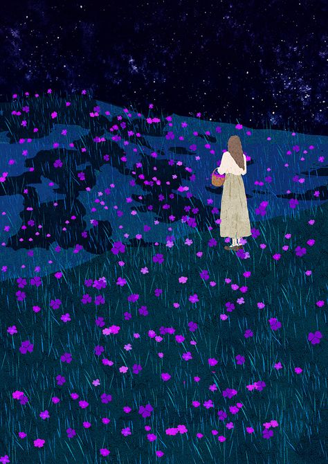 Violets Aesthetic, Purple Drawings, Purple Flowers Aesthetic, Nature Illustration Art, Purple Illustration, Violet Flower, Love Illustration, Amazing Art Painting, Ethereal Art