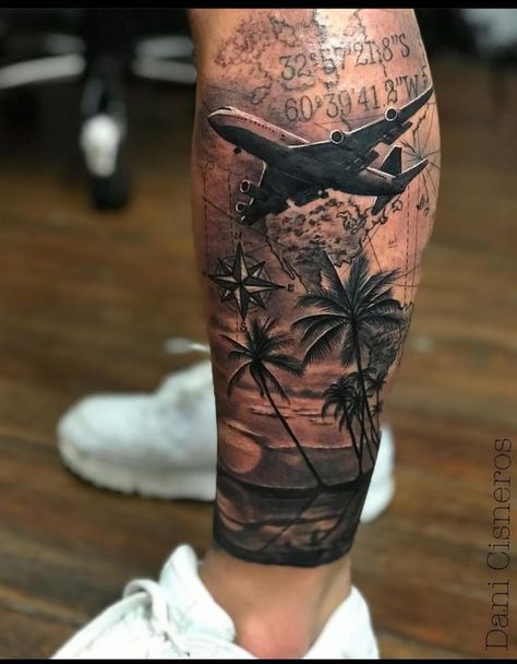 Tattoos Arm Mann, Awesome Tattoo Ideas, Ocean Sleeve Tattoos, Tattoo Bras Homme, Nautical Tattoo Sleeve, Tatoo 3d, Tropical Tattoo, Half Sleeve Tattoos Forearm, Chinese Symbol Tattoos