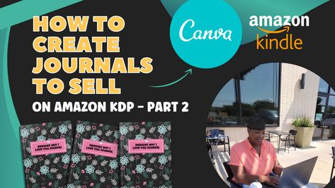 Amazon KDP has been a game changer. Learn how to create journals to sell on Amazon KDP for FREE with this step by step tutorial! Make A Journal, Types Of Journals, Amazon Kdp, Free Amazon, Cute Notebooks, Sell On Amazon, Journal Covers, Free Amazon Products, Make Money Blogging