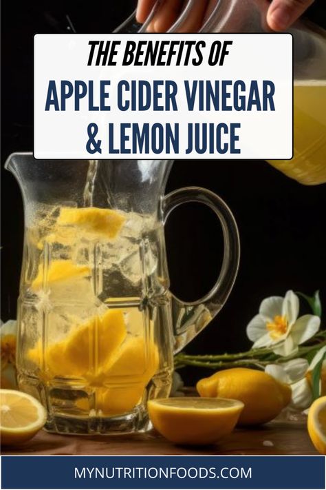 Discover the health benefits of Apple Cider Vinegar and Lemon Juice! Learn about scientific studies and commentaries related to this powerful duo. Apple Cider Vinegar Lemon, Lemon Juice Benefits, Benefits Of Apple Cider Vinegar, Benefits Of Apple Cider, Benefits Of Apple, Lemon Health Benefits, Apple Cider Benefits, Juice Drinks, Beneficial Bacteria