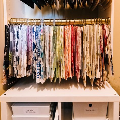 How Interior Designers Organize Samples & Materials | Ivy Fabric Stash Organization, Ikea Cubbies, Small Guest Rooms, Ikea Units, Ikea Kitchen Island, Receipt Organization, Ikea Bookshelves, Deck Paint, Office Life