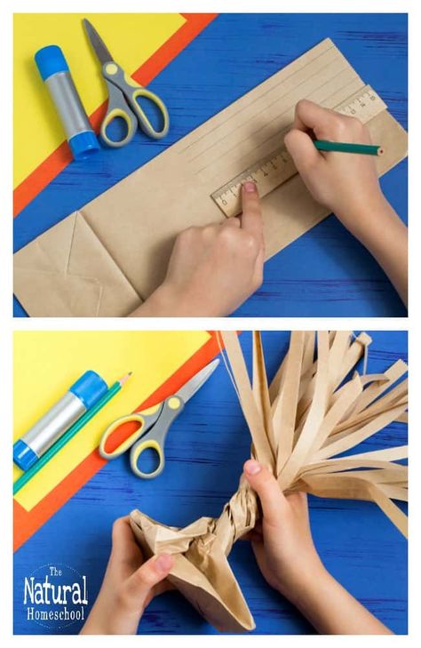 3d Fall Crafts For Preschoolers, Tree Art For Kindergarten, 3d Fall Tree Craft, Torn Paper Fall Tree, How To Make A Tree Out Of Cardboard, How To Make A 3d Tree, Fall Trees Art Projects For Kids, Thankful Tree Craft For Kids, Fall Tree Art Projects For Kids