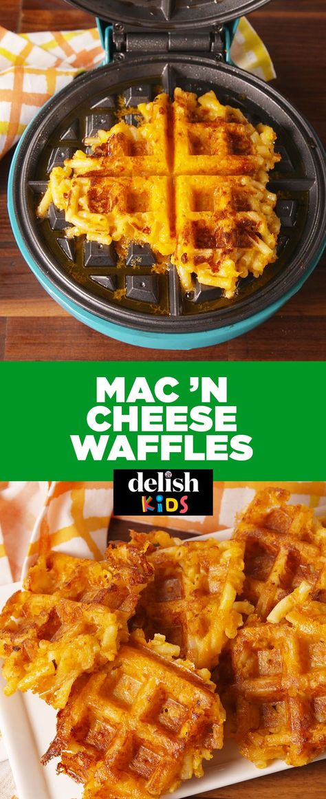 How To Turn Boxed Mac 'N Cheese Into WafflesDelish Iron Meals, Iron Ideas, Belgian Waffles Recipe, Waffle Iron Recipes, Boxed Mac And Cheese, Cheese Waffles, Waffle Maker Recipes, Maker Ideas, Iron Recipes