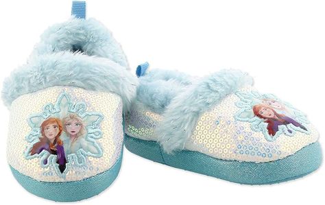 Disney Frozen 2 Elsa Anna Girls Toddler Plush A-Line Slippers #amazon #shopamazon #yankeetoybox #cozy #disney #frozen #frozen2 #anna #elsa #slippers #toddler #girls #sequin Disney House, Disney Frozen Anna, Frozen 2 Elsa, Cool House, Frozen Characters, Toddler Slippers, Frozen Fever, Frozen Anna, Plush Slippers