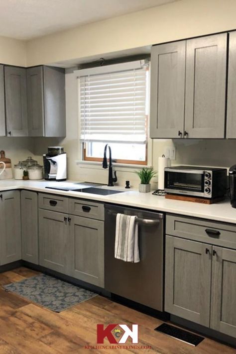 Our RTA kitchen cabinets are the same high quality as the assembled version, however they are delivered in a flat pack box, and require assembly prior to installation. Light Gray Kitchen Cabinets, Cabnits Kitchen, Light Gray Kitchen, Ready Made Kitchen Cabinets, Grey Shaker Cabinets, Grey Shaker Kitchen, Light Grey Kitchen Cabinets, Cabinets Gray, Gray Kitchen Cabinets