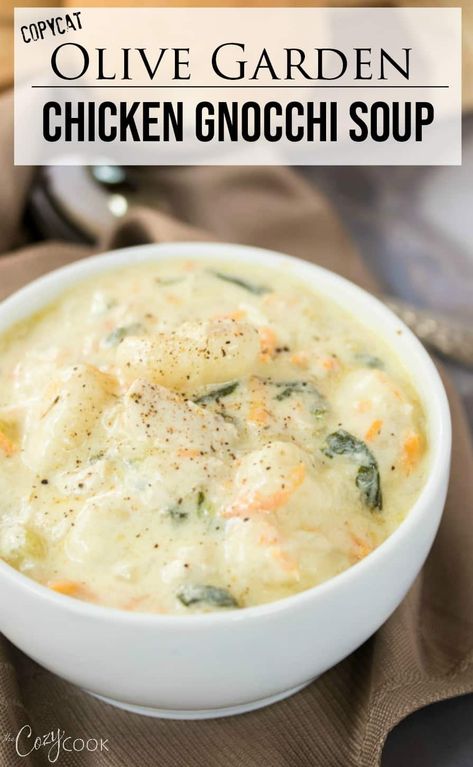 Thick Chicken Gnocchi Soup, Gnocchi And Spinach Soup, Joanna Gaines Gnocchi Recipe, Gnocchi And Chicken Soup, Gnocchi Spinach Soup, Chicken Spinach Gnocchi Soup, Home Made Soups Recipes, Chicken Gnocchi Soup Stovetop, Copycat Olive Garden Gnocchi Soup